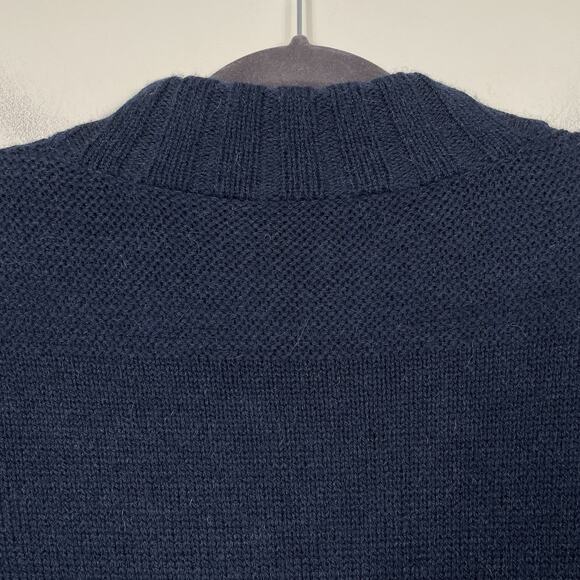 Tibi New York Sweater Dress Size Medium Navy Merino Wool Alpaca Knit Career - Picture 9 of 11